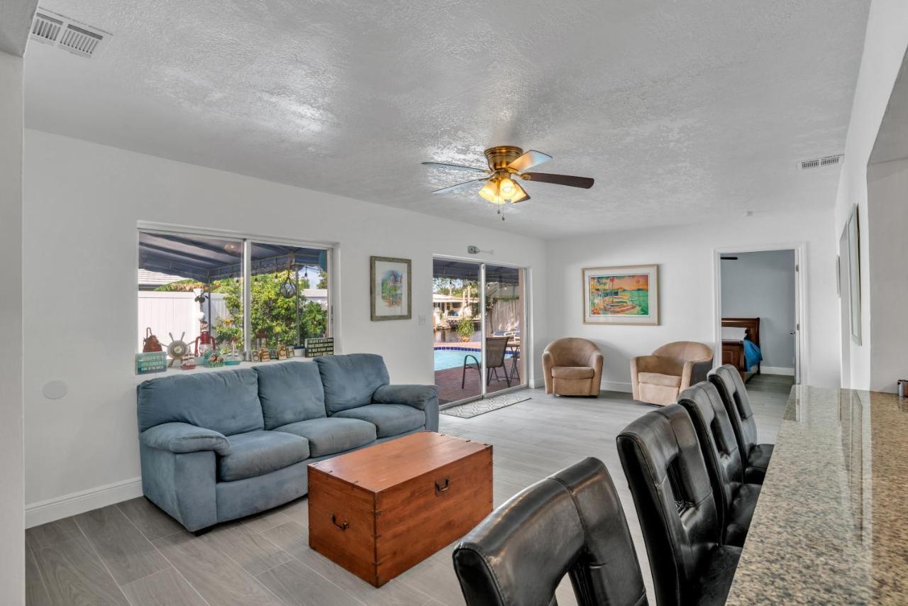 4 Bd Near Beach Spacious Solar Heated Pool Waterfront Home Pompano Beach Εξωτερικό φωτογραφία