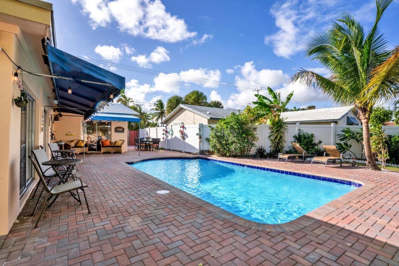 4 Bd Near Beach Spacious Solar Heated Pool Waterfront Home Pompano Beach Εξωτερικό φωτογραφία